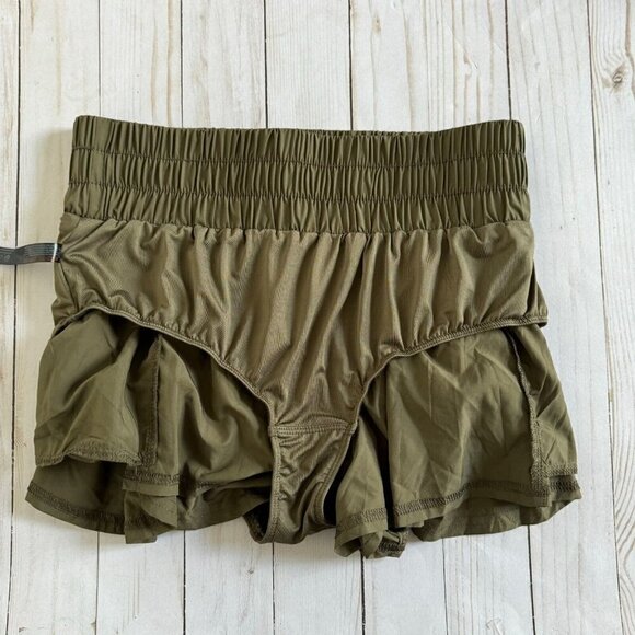 FP Movement Women Get Your Flirt On Short Relaxed Fit‎ Pull On Green Size Medium - Picture 6 of 12